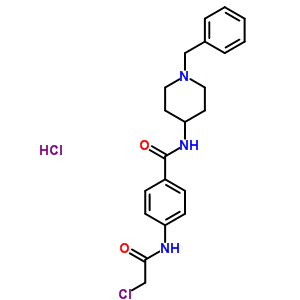 57645-34-8  N-(1-benzylpiperidin-4-yl)-4-[(chloroacetyl)amino]benzamide hydrochloride