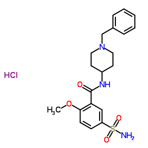 57645-36-0  N-(1-benzylpiperidin-4-yl)-2-methoxy-5-sulfamoylbenzamide hydrochloride