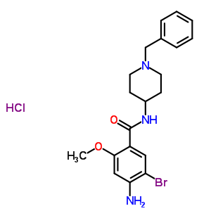 57645-75-7  4-amino-N-(1-benzylpiperidin-4-yl)-5-bromo-2-methoxybenzamide hydrochloride