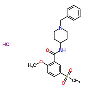 57645-84-8  N-(1-benzylpiperidin-4-yl)-2-methoxy-5-(methylsulfonyl)benzamide hydrochloride