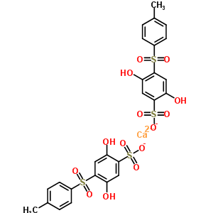 57772-61-9  calcium bis{2,5-dihydroxy-4-[(4-methylphenyl)sulfonyl]benzenesulfonate}