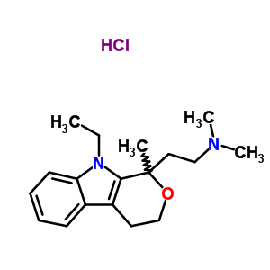 57790-98-4  2-(9-ethyl-1-methyl-1,3,4,9-tetrahydropyrano[3,4-b]indol-1-yl)-N,N-dimethylethanamine hydrochloride