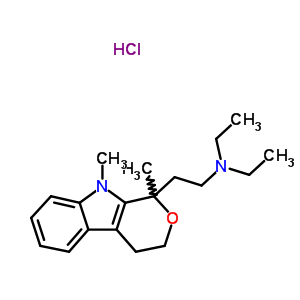 57791-00-1  2-(1,9-dimethyl-1,3,4,9-tetrahydropyrano[3,4-b]indol-1-yl)-N,N-diethylethanamine hydrochloride