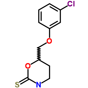 57841-28-8  6-[(3-chlorophenoxy)methyl]-1,3-oxazinane-2-thione