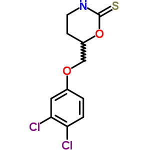 57841-30-2  6-[(3,4-dichlorophenoxy)methyl]-1,3-oxazinane-2-thione