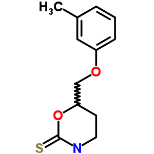 57841-32-4  6-[(3-methylphenoxy)methyl]-1,3-oxazinane-2-thione