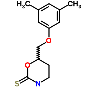 57841-38-0  6-[(3,5-dimethylphenoxy)methyl]-1,3-oxazinane-2-thione