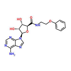 58048-18-3  (2S,3S,4R,5R)-5-(6-amino-9H-purin-9-yl)-3,4-dihydroxy-N-(2-phenoxyethyl)tetrahydrofuran-2-carboxamide (non-preferred name)