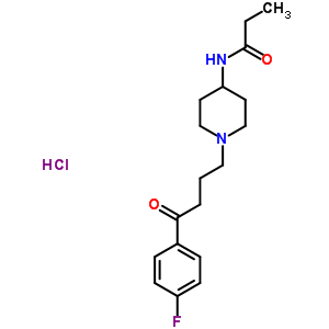 58083-22-0  N-{1-[4-(4-fluorophenyl)-4-oxobutyl]piperidin-4-yl}propanamide hydrochloride
