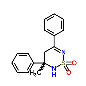58120-03-9  3-methyl-3,5-diphenyl-3,4-dihydro-2H-1,2,6-thiadiazine 1,1-dioxide