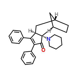 58271-32-2  (3aS,4R,7S,8aR)-1,2-diphenyl-3a-piperidin-1-yl-4,5,6,7,8,8a-hexahydro-4,7-methanoazulen-3(3aH)-one