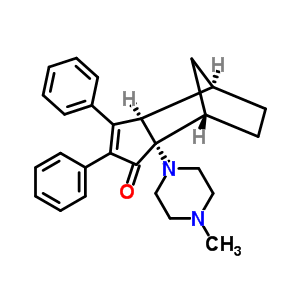 58311-39-0  (3aR,4R,7S,7aS)-7a-(4-methylpiperazin-1-yl)-2,3-diphenyl-3a,4,5,6,7,7a-hexahydro-1H-4,7-methanoinden-1-one