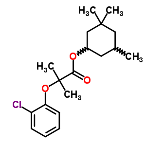 58327-16-5  3,3,5-trimethylcyclohexyl 2-(2-chlorophenoxy)-2-methylpropanoate