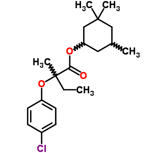58327-22-3  3,3,5-trimethylcyclohexyl 2-(4-chlorophenoxy)-2-methylbutanoate