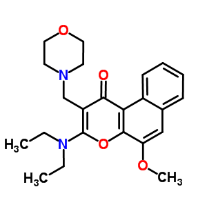 58492-79-8  3-(diethylamino)-5-methoxy-2-(morpholin-4-ylmethyl)-1H-benzo[f]chromen-1-one