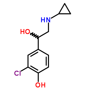 58498-04-7  2-chloro-4-[2-(cyclopropylamino)-1-hydroxyethyl]phenol