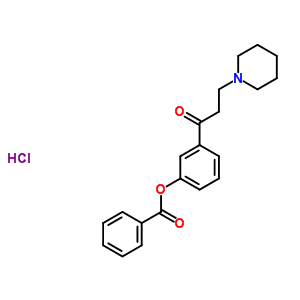 59004-87-4  3-(3-piperidin-1-ylpropanoyl)phenyl benzoate hydrochloride