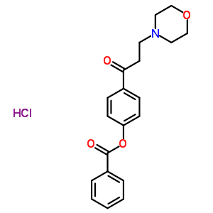 59004-90-9  4-(3-morpholin-4-ylpropanoyl)phenyl benzoate hydrochloride