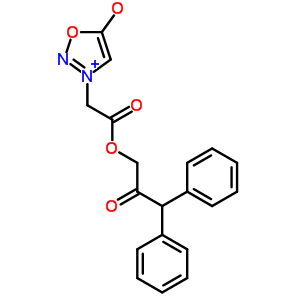 59336-90-2  3-[2-oxo-2-(2-oxo-3,3-diphenylpropoxy)ethyl]-1,2,3-oxadiazol-3-ium-5-olate