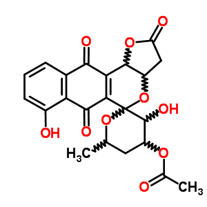59554-11-9  3',7-dihydroxy-6'-methyl-2,6,11-trioxo-2,3,3',3a,4',5',6,6',11,11b-decahydrospiro[benzo[g]furo[3,2-c]isochromene-5,2'-pyran]-4'-yl acetate