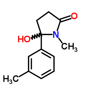 59618-42-7  5-hydroxy-1-methyl-5-(3-methylphenyl)pyrrolidin-2-one