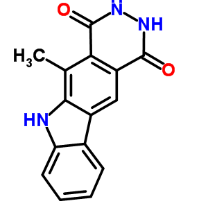 59774-15-1  5-methyl-2,3-dihydro-1H-pyridazino[4,5-b]carbazole-1,4(6H)-dione