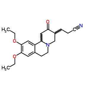 59894-95-0  3-(9,10-diethoxy-2-oxo-1,3,4,6,7,11b-hexahydro-2H-pyrido[2,1-a]isoquinolin-3-yl)propanenitrile