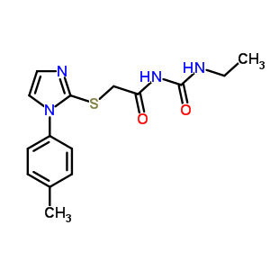 60176-48-9  N-(ethylcarbamoyl)-2-{[1-(4-methylphenyl)-1H-imidazol-2-yl]sulfanyl}acetamide