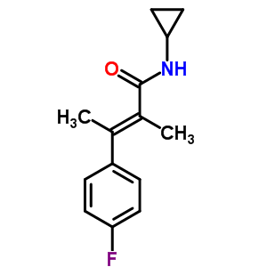 60548-27-8  (2E)-N-cyclopropyl-3-(4-fluorophenyl)-2-methylbut-2-enamide