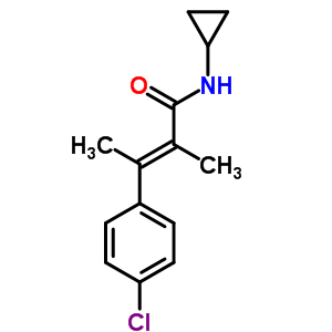 60548-28-9  (2E)-3-(4-chlorophenyl)-N-cyclopropyl-2-methylbut-2-enamide