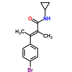 60548-29-0  (2E)-3-(4-bromophenyl)-N-cyclopropyl-2-methylbut-2-enamide