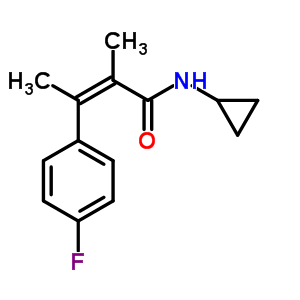 60548-43-8  (2Z)-N-cyclopropyl-3-(4-fluorophenyl)-2-methylbut-2-enamide