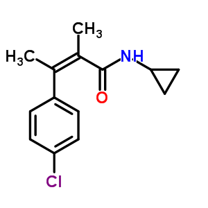 60548-44-9  (2Z)-3-(4-chlorophenyl)-N-cyclopropyl-2-methylbut-2-enamide