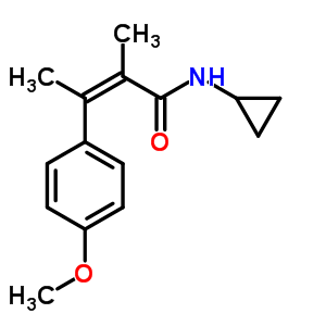 60548-47-2  (2Z)-N-cyclopropyl-3-(4-methoxyphenyl)-2-methylbut-2-enamide