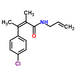 60548-49-4  (2Z)-3-(4-chlorophenyl)-2-methyl-N-prop-2-en-1-ylbut-2-enamide