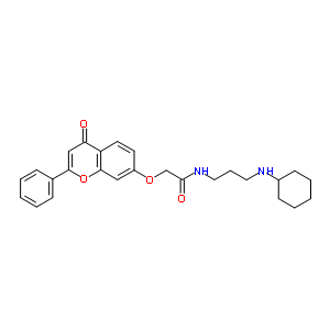 611-57-4  N-[3-(cyclohexylamino)propyl]-2-[(4-oxo-2-phenyl-4H-chromen-7-yl)oxy]acetamide