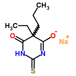 64038-28-4  sodium 5-ethyl-6-oxo-5-propyl-2-thioxo-1,2,5,6-tetrahydropyrimidin-4-olate