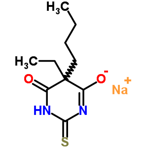 64058-02-2  sodium 5-butyl-5-ethyl-6-oxo-2-thioxo-1,2,5,6-tetrahydropyrimidin-4-olate