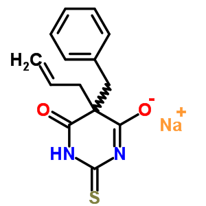 64058-13-5  sodium 5-benzyl-6-oxo-5-prop-2-en-1-yl-2-thioxo-1,2,5,6-tetrahydropyrimidin-4-olate