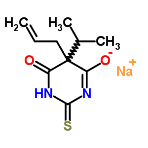 64058-15-7  sodium 5-(1-methylethyl)-6-oxo-5-prop-2-en-1-yl-2-thioxo-1,2,5,6-tetrahydropyrimidin-4-olate