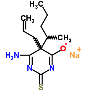 64058-16-8  sodium 6-amino-5-(1-methylbutyl)-5-prop-2-en-1-yl-2-thioxo-2,5-dihydropyrimidin-4-olate