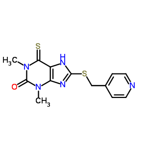 6493-45-4  1,3-dimethyl-8-[(pyridin-4-ylmethyl)sulfanyl]-6-thioxo-1,3,6,7-tetrahydro-2H-purin-2-one