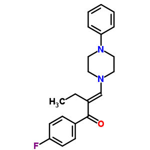 65201-29-8  (2E)-1-(4-fluorophenyl)-2-[(4-phenylpiperazin-1-yl)methylidene]butan-1-one