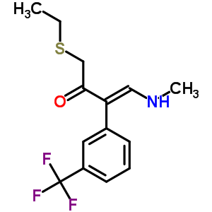 69258-07-7  (3E)-1-(ethylsulfanyl)-4-(methylamino)-3-[3-(trifluoromethyl)phenyl]but-3-en-2-one