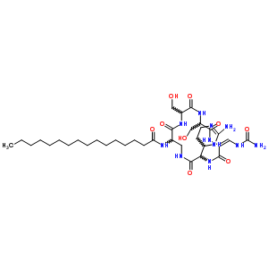 74240-44-1  N-[(6E)-3-(2-amino-3,4,5,6-tetrahydropyrimidin-4-yl)-6-[(carbamoylamino)methylidene]-9,12-bis(hydroxymethyl)-2,5,8,11,14-pentaoxo-1,4,7,10,13-pentaazacyclohexadecan-15-yl]hexadecanamide