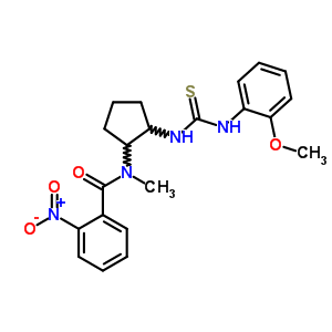 77051-85-5  N-(2-{[(2-methoxyphenyl)carbamothioyl]amino}cyclopentyl)-N-methyl-2-nitrobenzamide