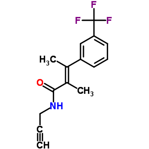 77302-22-8  (2E)-2-methyl-N-prop-2-yn-1-yl-3-[3-(trifluoromethyl)phenyl]but-2-enamide