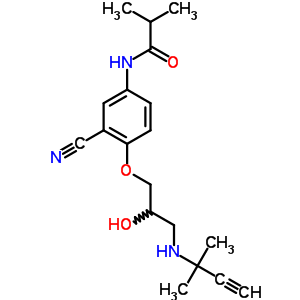 79848-61-6  N-(3-cyano-4-{3-[(1,1-dimethylprop-2-yn-1-yl)amino]-2-hydroxypropoxy}phenyl)-2-methylpropanamide