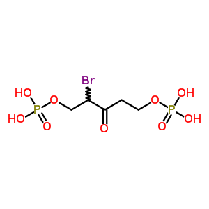 80393-44-8  2-bromo-3-oxopentane-1,5-diyl bis[dihydrogen (phosphate)]