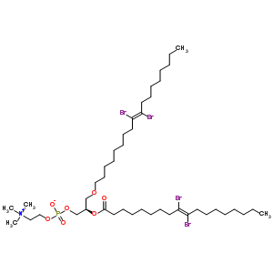 82178-46-9  (2R)-2-{[(9E)-9,10-dibromooctadec-9-enoyl]oxy}-3-{[(9E)-9,10-dibromooctadec-9-en-1-yl]oxy}propyl 2-(trimethylammonio)ethyl phosphate